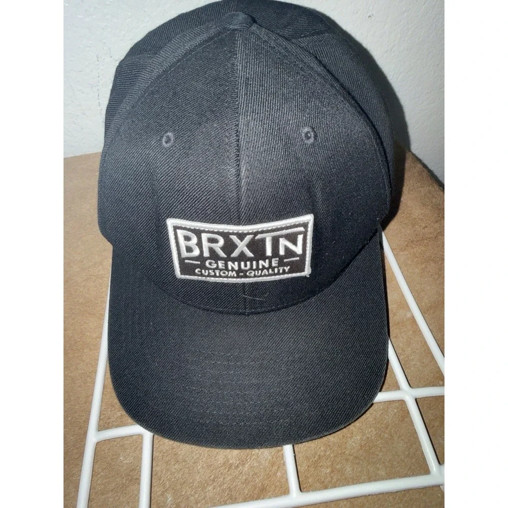Brixton‎ BRXTN Genuine Custom Quality Snapback Hat Black Patch Logo Cap